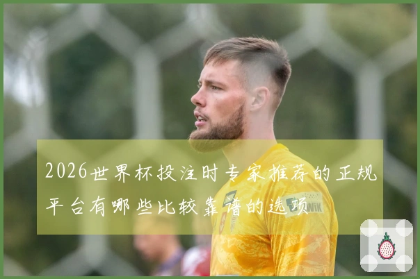 2026世界杯投注时专家推荐的正规平台有哪些比较靠谱的选项